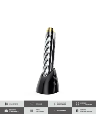 Eye Beauty Instrument Metal Eye Massager with Nano Red Light, Slow Frequency Vibration HQ-B01 