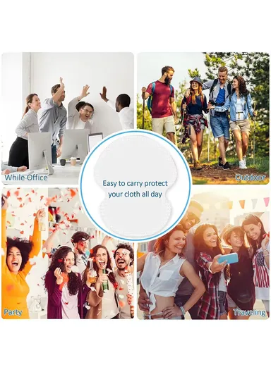 30Pcs Non Woven Fabric Underarm Sweat Pads Breathable Ultra Thin Invisible Antiperspirant Shields