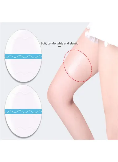 012 10Pcs Thigh Inner Anti-Chafing Stickers Invisible Knee Calf TPU Adhesive Patches