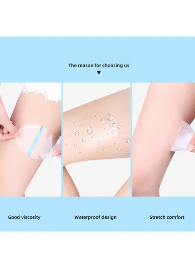 012 10Pcs Thigh Inner Anti-Chafing Stickers Invisible Knee Calf TPU Adhesive Patches