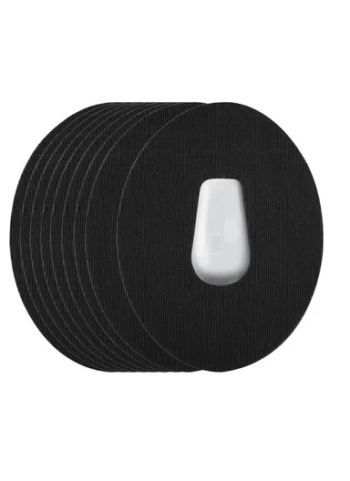 048 10Pcs Sweatproof Waterproof Sensor Patches Continuous Glucose Monitor Sensor Covers - Black