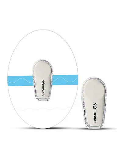 048 10Pcs Sweatproof Waterproof Sensor Patches Continuous Glucose Monitor Sensor Covers - Transparent