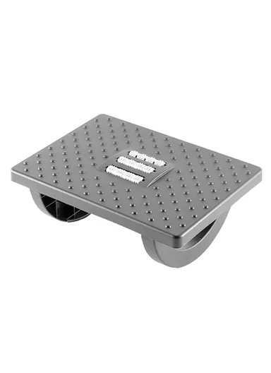 Under Desk Foot Rest Non Slip Ergonomic Plastic Footstool for Office Home Posture Support - Grey
