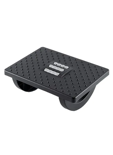 Under Desk Foot Rest Non Slip Ergonomic Plastic Footstool for Office Home Posture Support - Black