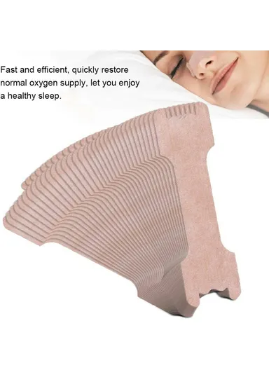 100Pcs Stop Snoring Nose Strips Anti Snoring Nasal Strips Relieve Nasal Congestion Healthy Sleep Nasal Strips