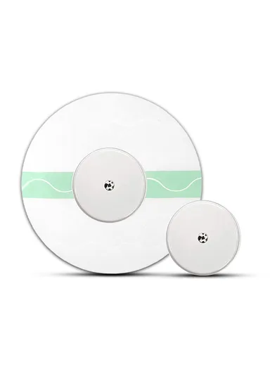 035 10Pcs Sensor Adhesive Patches Waterproof Sweatproof Sensor Covers - Oval / Green