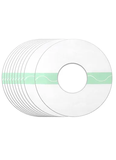 035 10Pcs Sensor Adhesive Patches Waterproof Sweatproof Sensor Covers - Round / Green