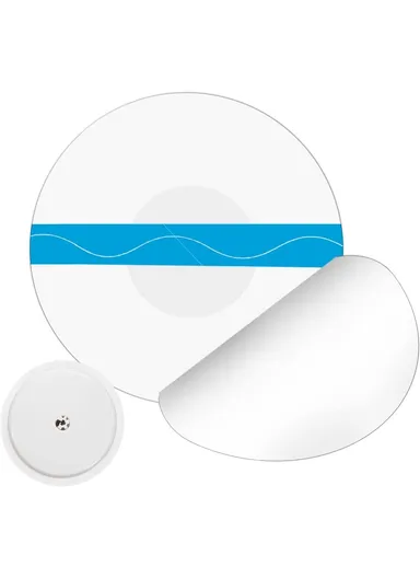 035 10Pcs Sensor Adhesive Patches Waterproof Sweatproof Sensor Covers - Round / Green