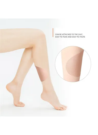 053 12Pcs Thigh Inner Anti-Chafing Sticker Self-Adhesive Wear-Resistant Elastic Patches - Skin Color / Non-woven Fabric