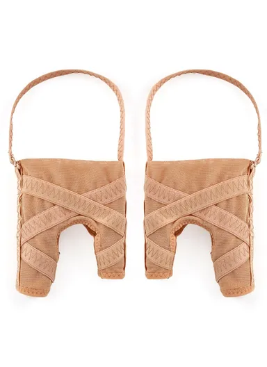 1 Pair Mesh Fabric Bunion Corrector for Big Toe Hallux Valgus Separator Little Toe Orthopedic Support - Size S
