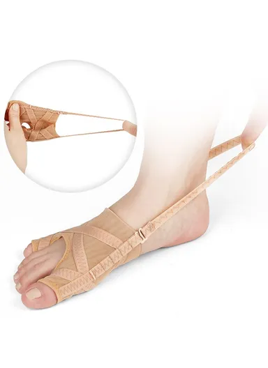1 Pair Mesh Fabric Bunion Corrector for Big Toe Hallux Valgus Separator Little Toe Orthopedic Support - Size S