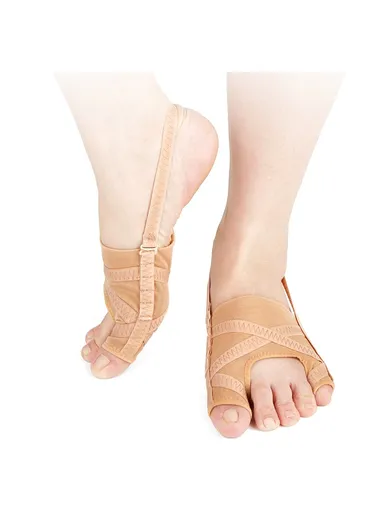 1 Pair Mesh Fabric Bunion Corrector for Big Toe Hallux Valgus Separator Little Toe Orthopedic Support - Size S