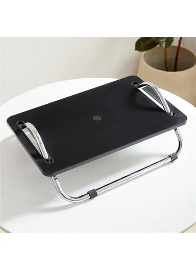 Ergonomic Footrest Office Desk Height Adjustable Sofa Foot Rest Pad for Work Home - Black