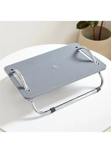 Ergonomic Footrest Office Desk Height Adjustable Sofa Foot Rest Pad for Work Home - Light Grey