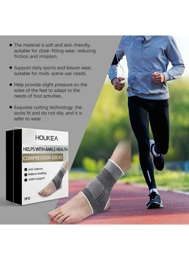 1Pc Foot Care Socks Compression Support for Circulation Improvement / Ankle Protection  HK-B05-0048-01 