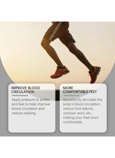 1Pc Foot Care Socks Compression Support for Circulation Improvement / Ankle Protection  HK-B05-0048-01 