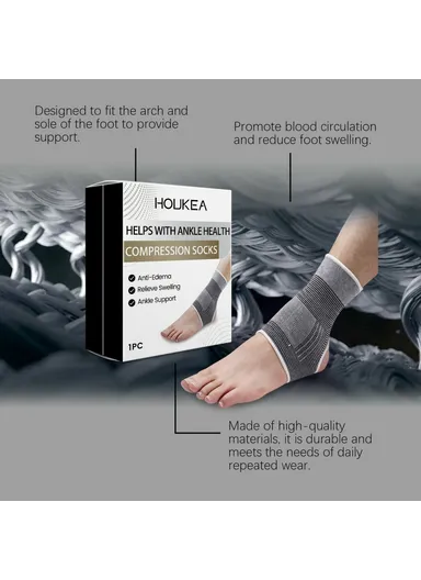 1Pc Foot Care Socks Compression Support for Circulation Improvement / Ankle Protection  HK-B05-0048-01 
