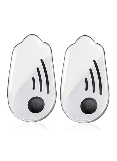 011 1 Pair Magnetic O / X Shape Leg Correction Heel Pad Soft Gel Shock Absorbing Heel Mat, L Size