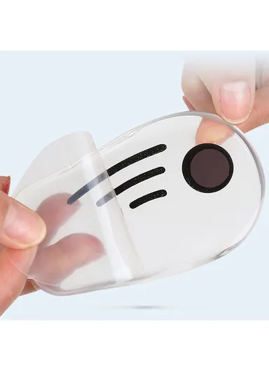 011 1 Pair Magnetic O / X Shape Leg Correction Heel Pad Soft Gel Shock Absorbing Heel Mat, L Size