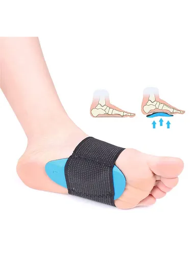 065 Elastic Arch Support Brace EVA Sports Arch Sleeve for Flat Feet Plantar Fasciitis Relief - Adult