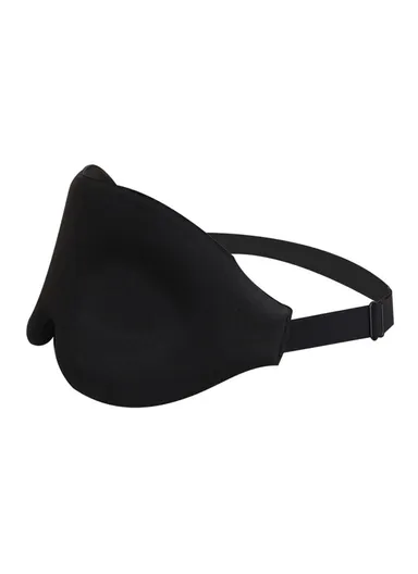 Ergonomic 3D Sleeping Mask Polyester Eye Mask Blindfold with Adjustable Strap