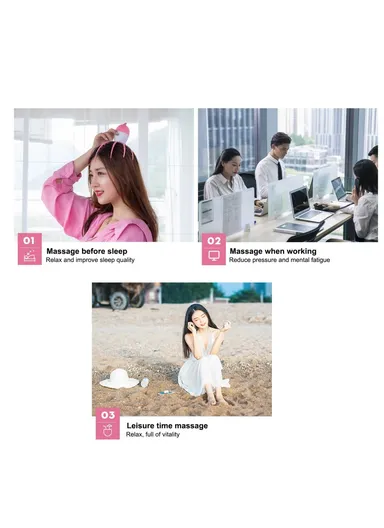 Electric Head Scalp Massager Release Stress Alleviate Fatigue Vibration Massager Claw Octopus Portable Removable Massage Device - Blue