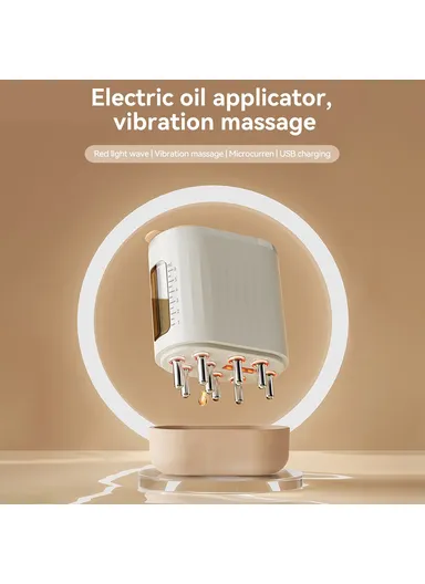  Red Light Therapy Scalp Massager Electric Hair Growth, Liquid Applicator Rollerball Massage Comb 2213