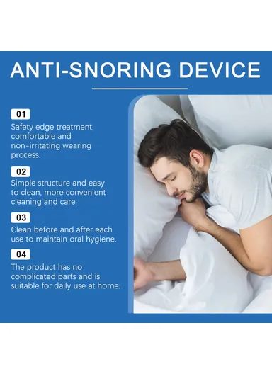 Anti Snoring Device Gentle Sleep Aid Comfortable Nighttime Breathing Support LA-B07-0047-01 