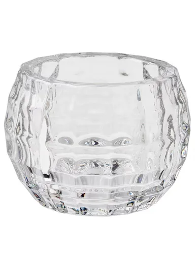 Transparent Glass Candle Holder Candlelight Prop Dining Table Candle Container Home Decor