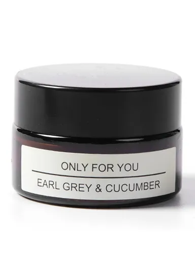 Creative Soy Wax Aromatherapy Candle with Glass Bottle Scented Candle Valentine Day Gift - Earl Grey &amp; Cucumber