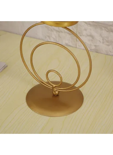 Metal Art Tealight Candle Holder Decorative Centerpiece Aromatherapy Candlestick Iron Stand