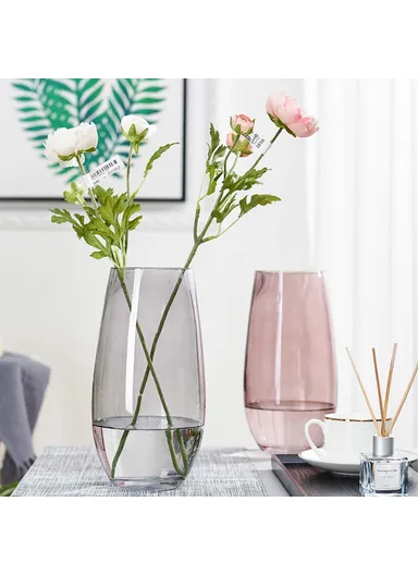Minimalist Glass Vase Living Room Bedroom Home Decor Water Plant Flower Vase
