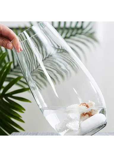 Minimalist Glass Vase Living Room Bedroom Home Decor Water Plant Flower Vase