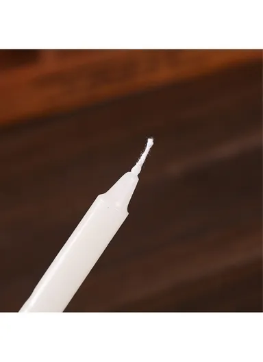 10Pcs Taper Candles for Wedding Emergency Lighting Smokeless Long Stem Romantic Candles - White