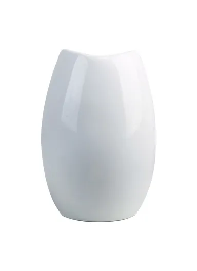 Medium Size Nordic Ceramic Flower Vase Dried Flowers Floral Arrangement Container Dining Table Home Decor - White