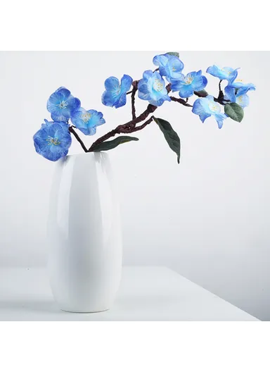 Large Size Nordic Ceramic Flower Vase Dried Flowers Floral Arrangement Container Dining Table Home Decor - White