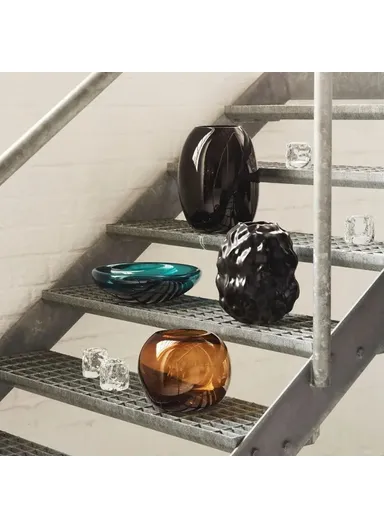 8x7.5cm Clear Glass Candle Holder Home Living Room Bedroom Decorative Candle Container