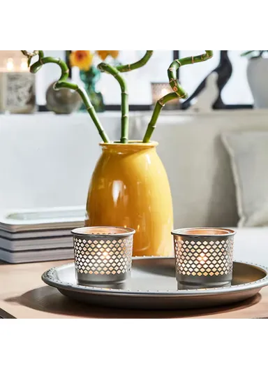 Hollow Design Candle Holder, Nordic Style Romantic Dinner Home Decor Metal Candle Cup