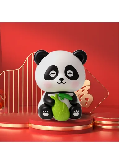 Solar Powered Panda Ornament Auto Nodding Creative Car Dashboard Ornament Home Decor - 228C