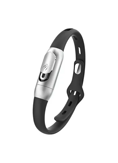 Essential Oil Mosquito Repellent Bracelet Insect Protection Silicone Wristband F5 - Black