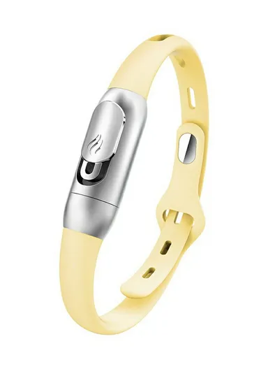 Essential Oil Mosquito Repellent Bracelet Insect Protection Silicone Wristband F5 - Yellow