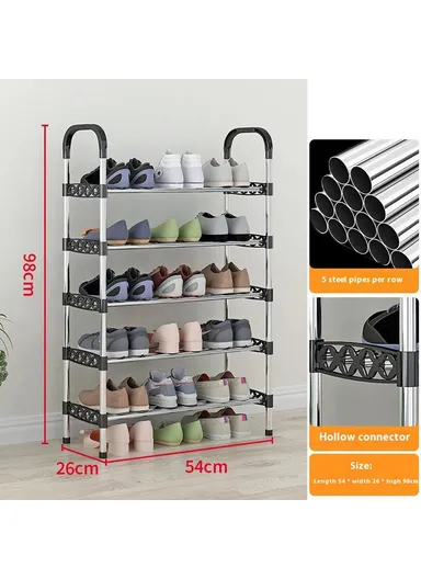 5-Tier Shoe Rack Organizer Home Entryway Space-Saving Shoes Storage Shelf