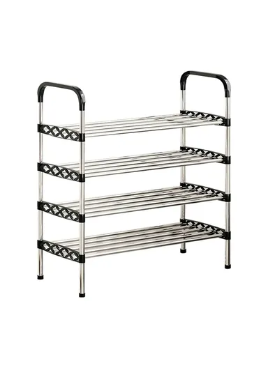  4-Tier Shoe Rack Organizer Home Entryway Space-Saving Shoes Storage Shelf