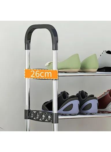  4-Tier Shoe Rack Organizer Home Entryway Space-Saving Shoes Storage Shelf
