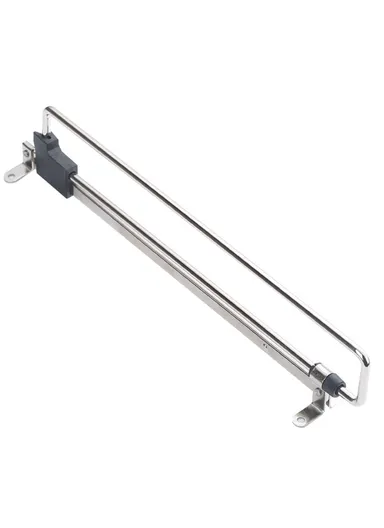 30cm Retractable Clothes Hanger Rod for Closet Wardrobe Heavy Duty Pull Out Hanging Rail - Black