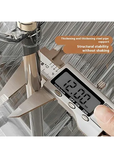 5 Tier PP + Stainless Steel Pipe Narrow Shoe Rack Easy Assembly Space Saving Storage Shelf - Transparent White