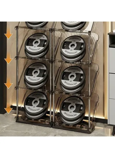 5 Tier PP + Stainless Steel Pipe Narrow Shoe Rack Easy Assembly Space Saving Storage Shelf - Transparent White