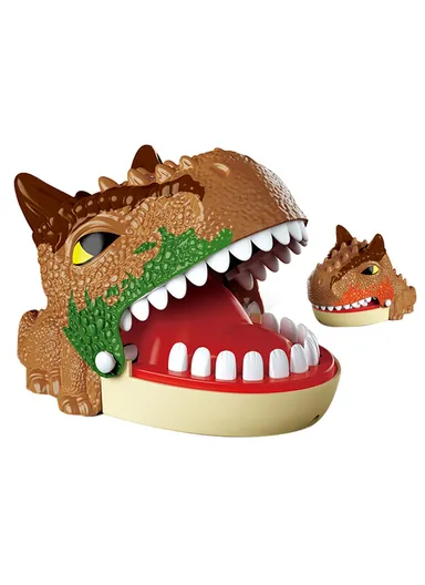 Dinosaur Teeth Biting Finger Prank Toy Parent-Child Interactive Table Game X023-54-1 - Random Color