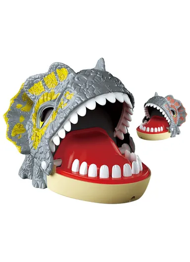 Dinosaur Teeth Biting Finger Prank Toy Parent-Child Interactive Table Game X023-54-1 - Random Color