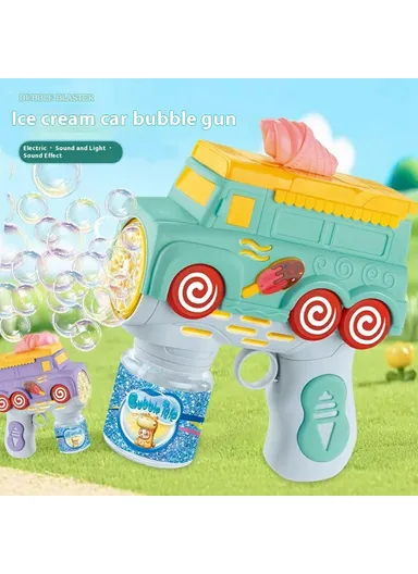 Bubble Machine Toy for Kids Ice Cream Truck Automatic Handheld Bubble Gun 333-38 - Purple
